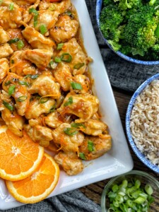 lightened up orange chicken
