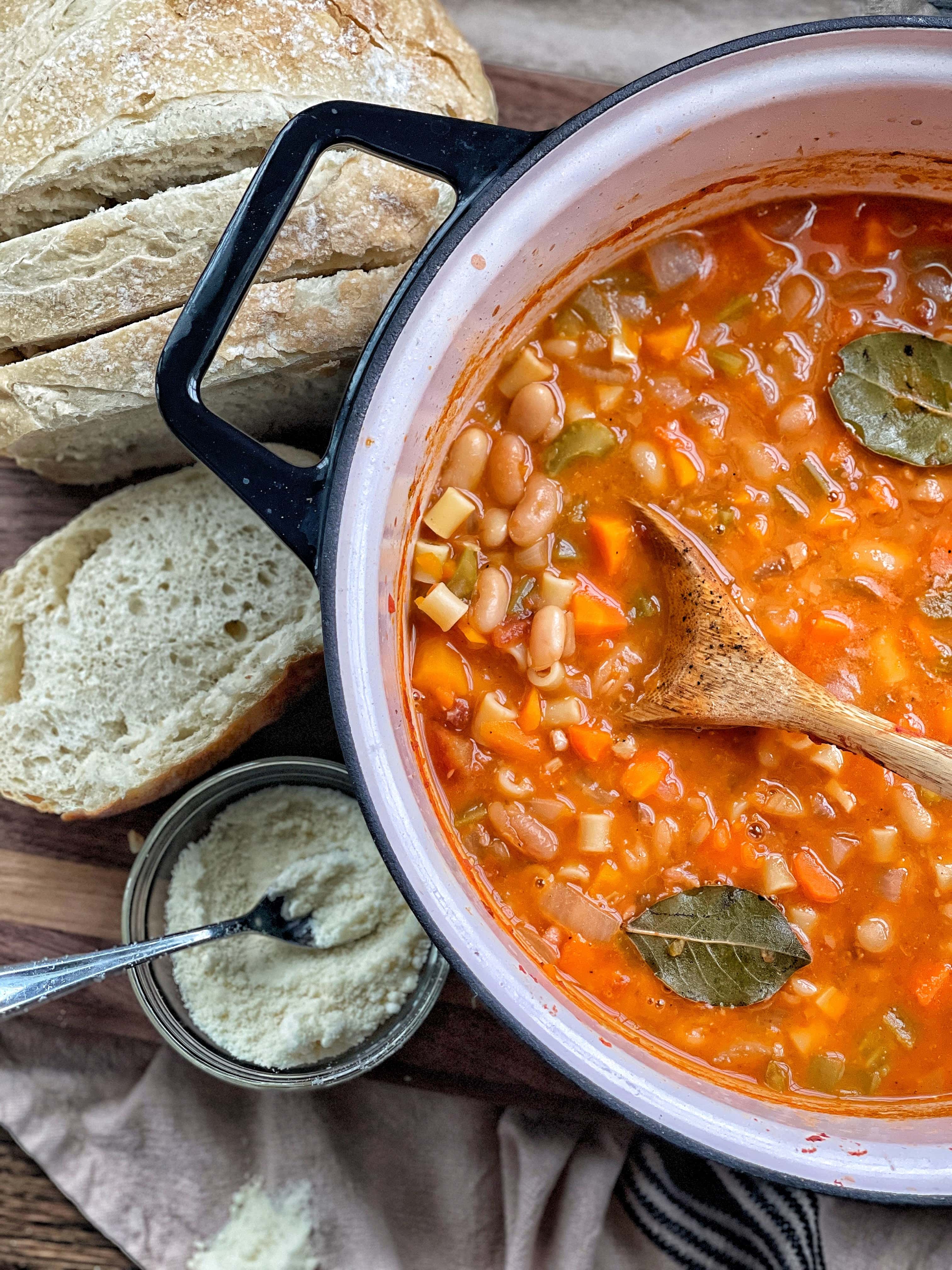 Healthy Pasta e Fagioli (Pasta and Beans) Sweet Savory and Steph