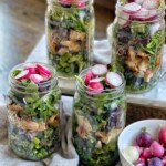 spring mason jar salads