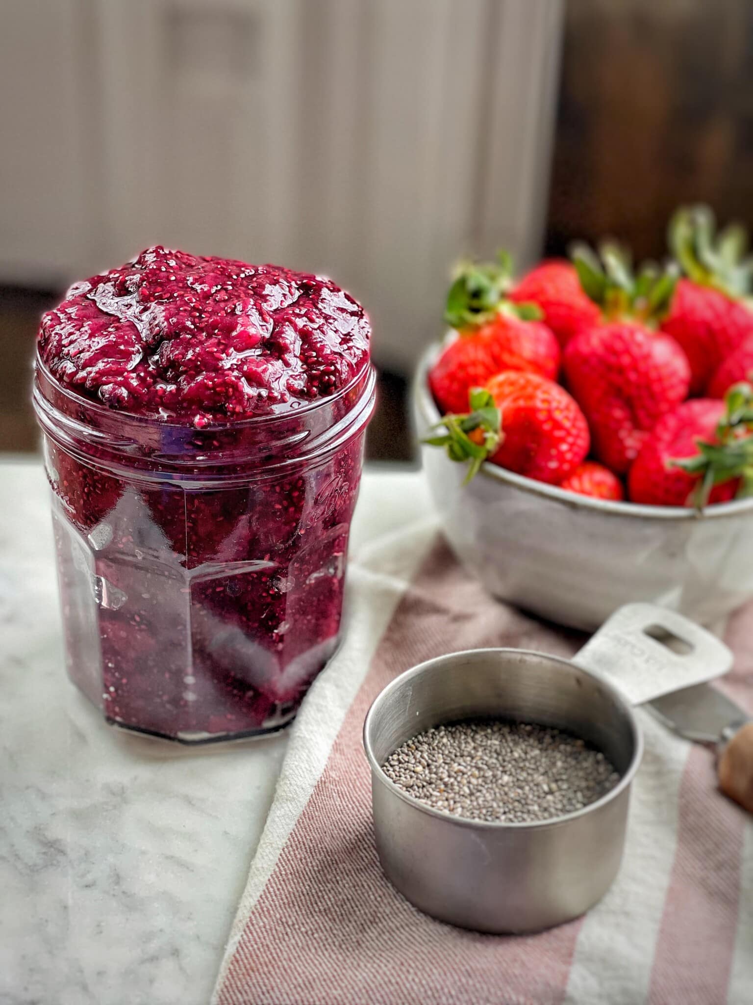 Naturally Sweetened Mixed Berry Chia Jam Sweet Savory and Steph