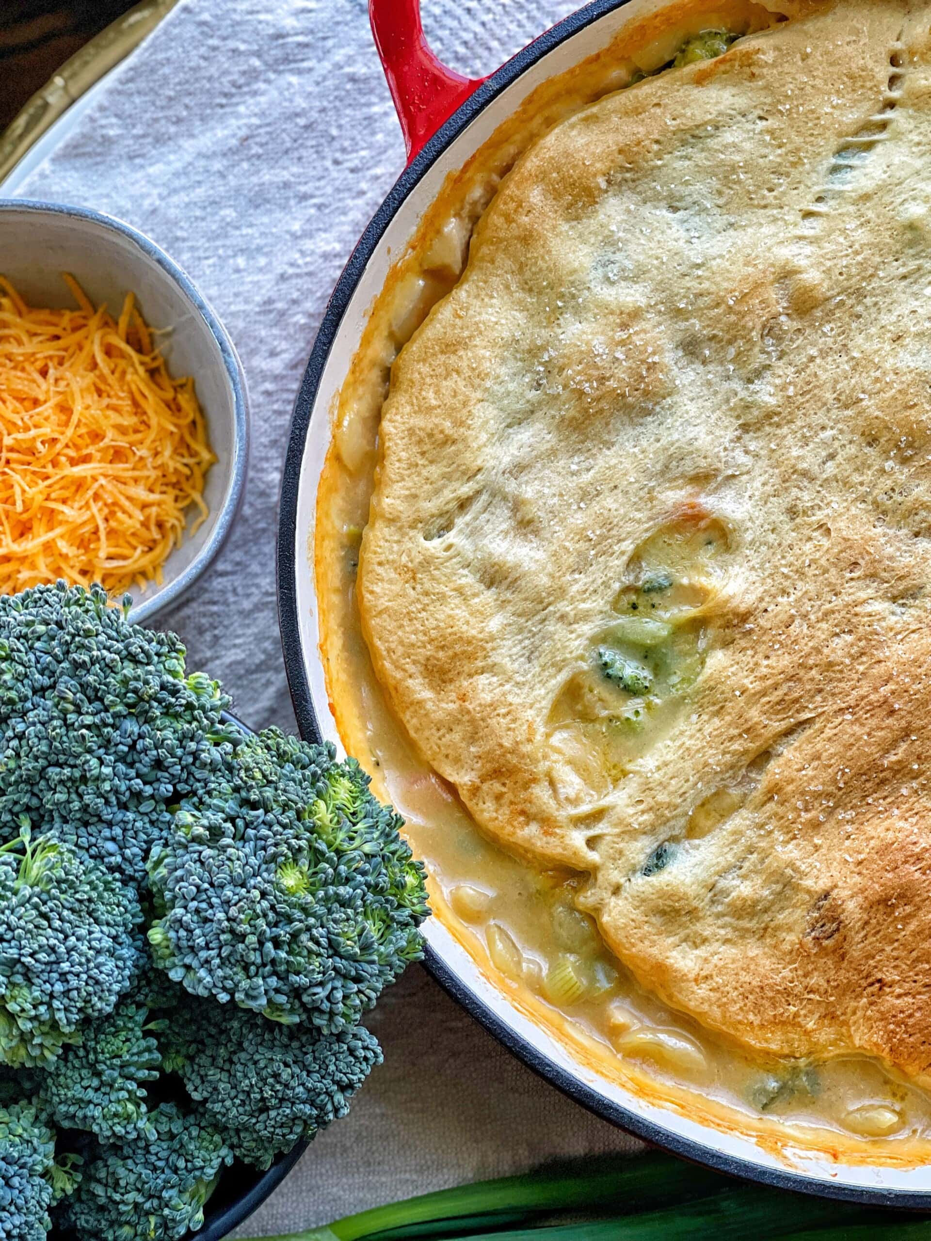 healthy cheesy chicken and broccoli casserole