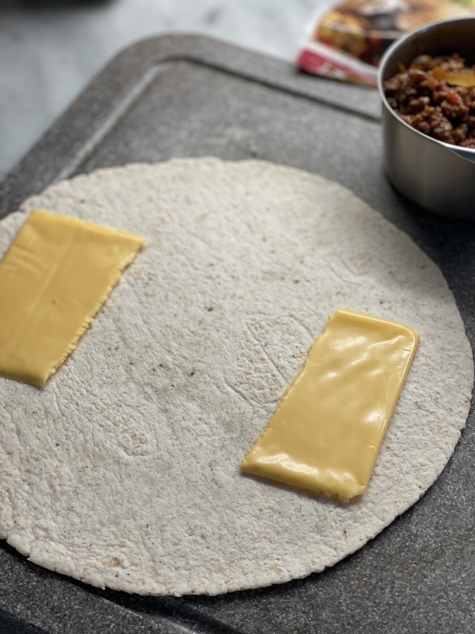 Skinny Big Mac Quesadilla Sweet Savory and Steph