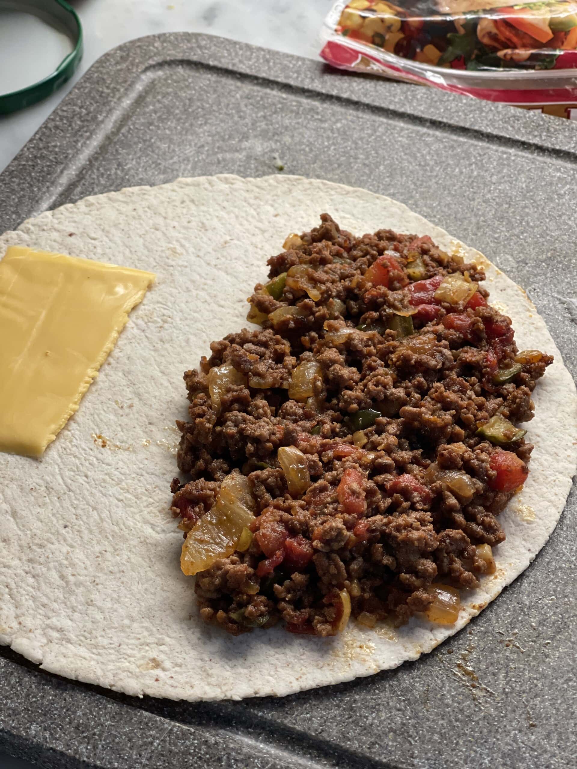 Skinny Big Mac Quesadilla Sweet Savory and Steph