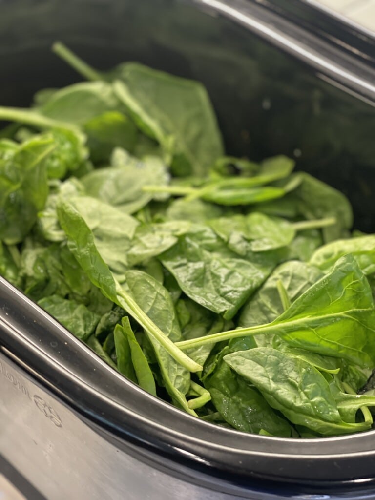 Light Slow Cooker Florentine Chicken Sweet Savory and Steph