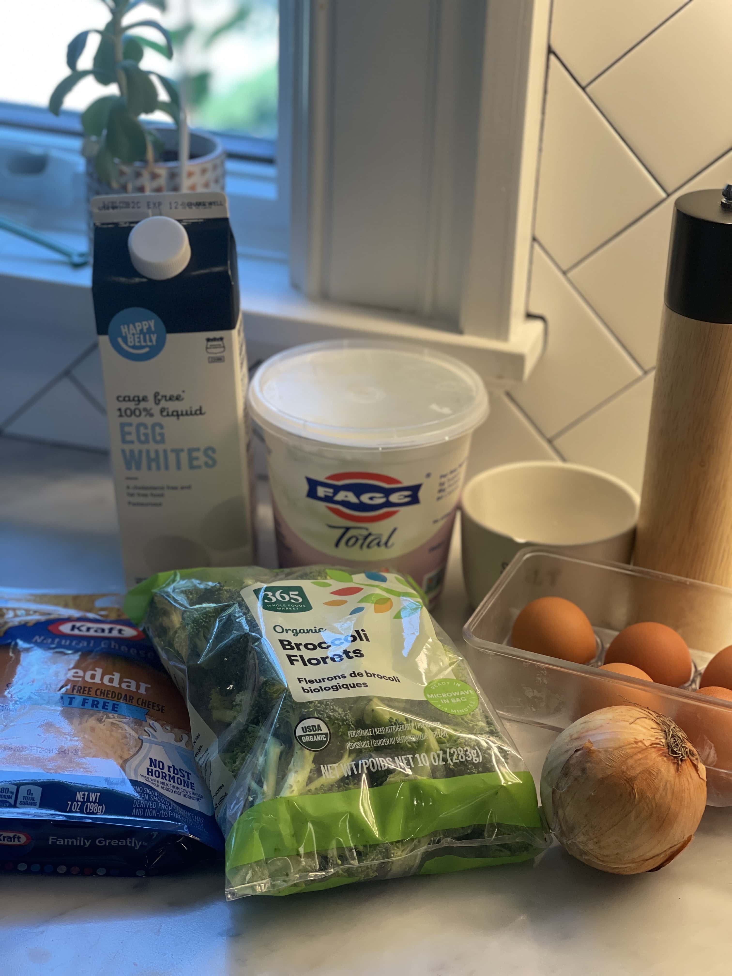 Lighter Broccoli Cheddar Egg Bake Sweet Savory and Steph