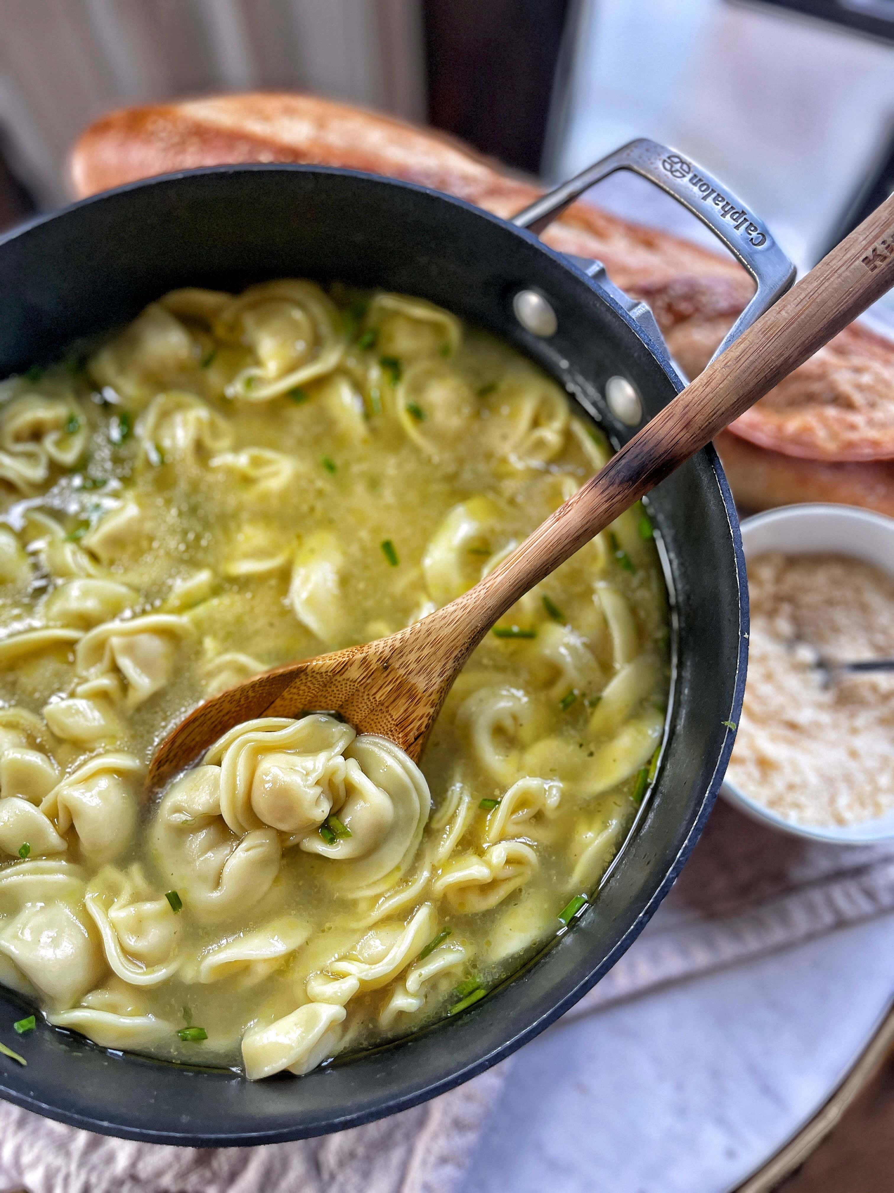 Healthy Tortellini in Broth Sweet Savory and Steph