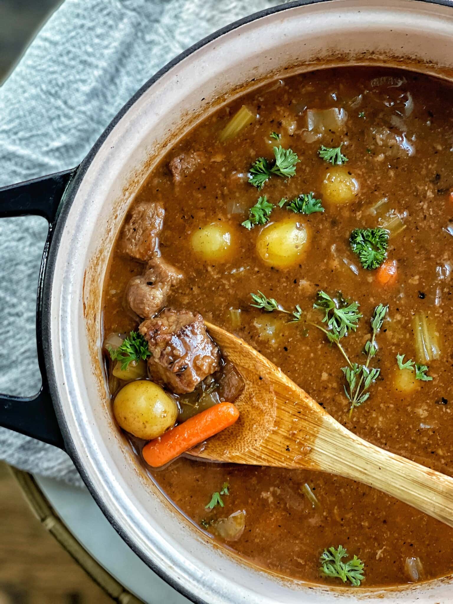 Healthy Beef Stew Sweet Savory and Steph