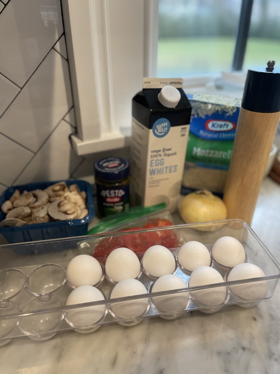 Healthy Tomato Pesto Egg Bake Sweet Savory and Steph