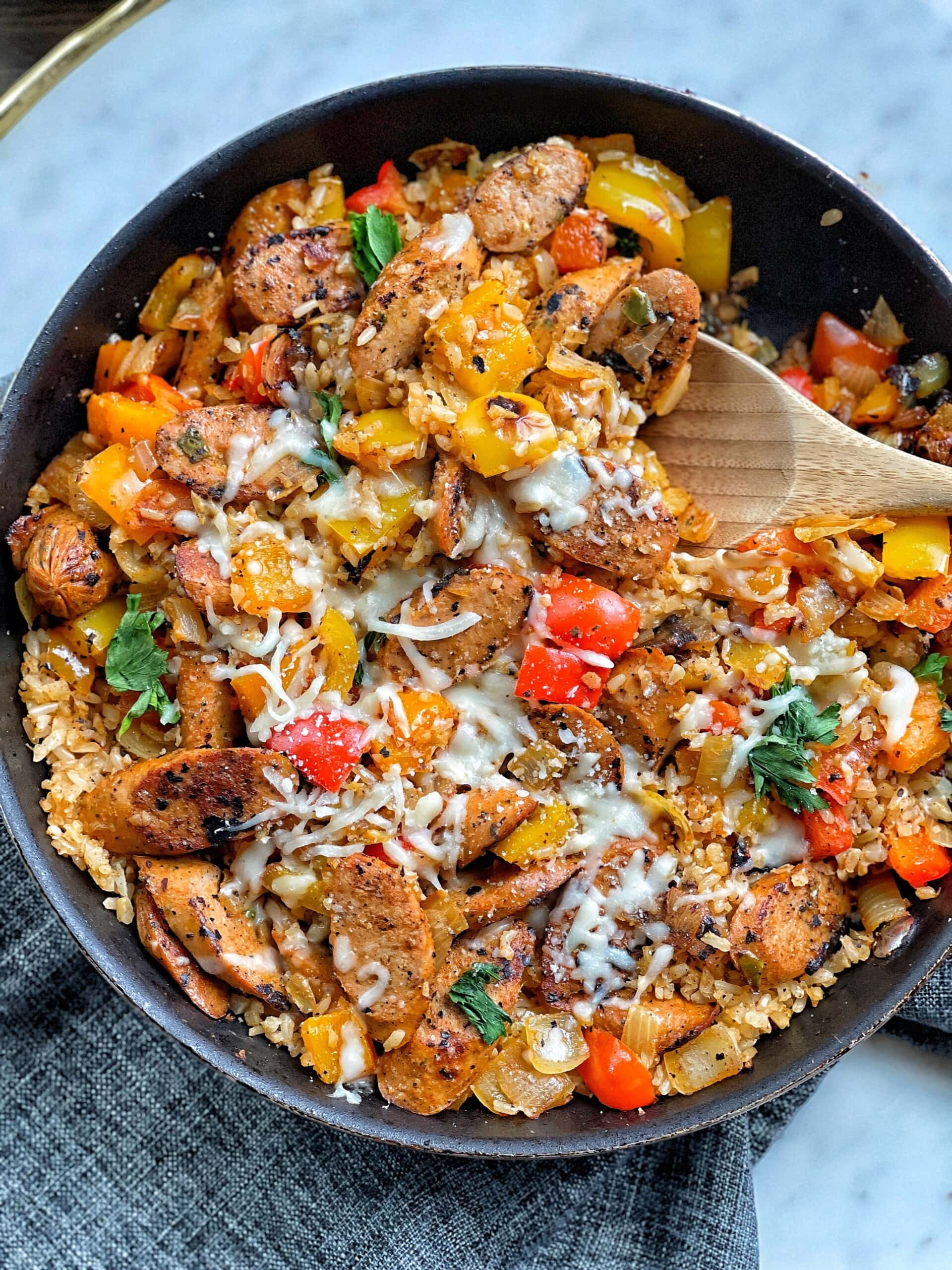 sausage and pepper skillet
