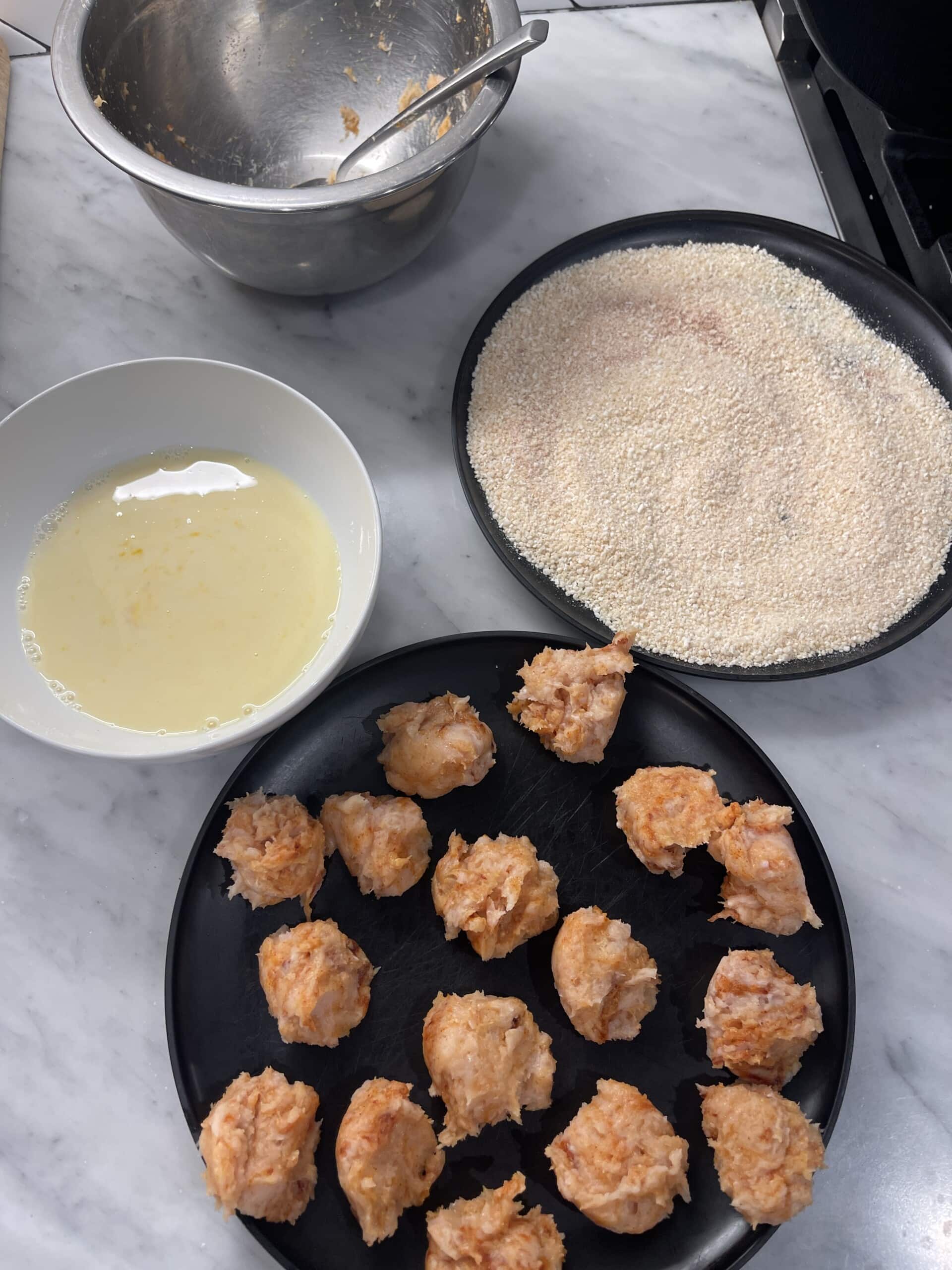 Homemade Baked Chicken Nuggets with Ground Chicken Sweet Savory and Steph