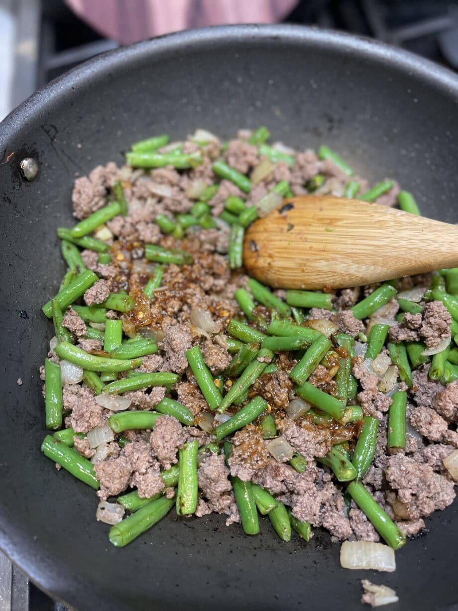 Easy Healthy Beef and String Bean Stir Fry - Sweet Savory and Steph